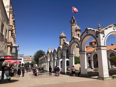 City in Bolivia on RIDE Adventure Tour