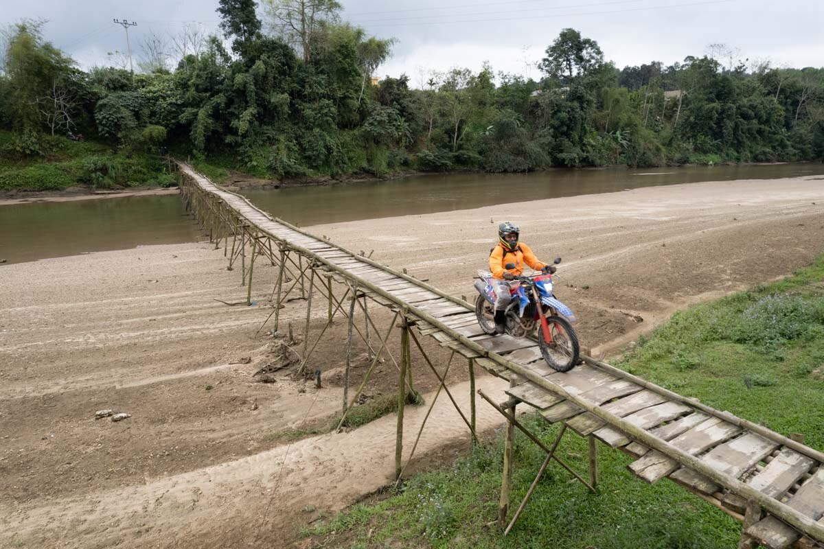 crossing-a-bridge-vietnam-crf-300l