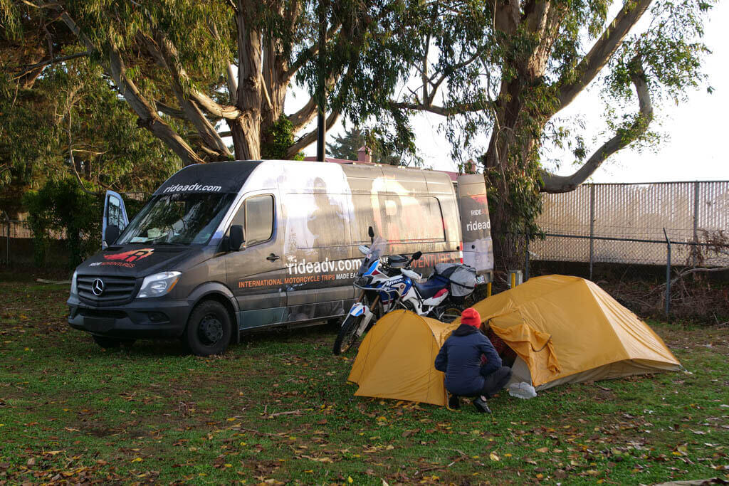 motorcycle-camping-tent-site